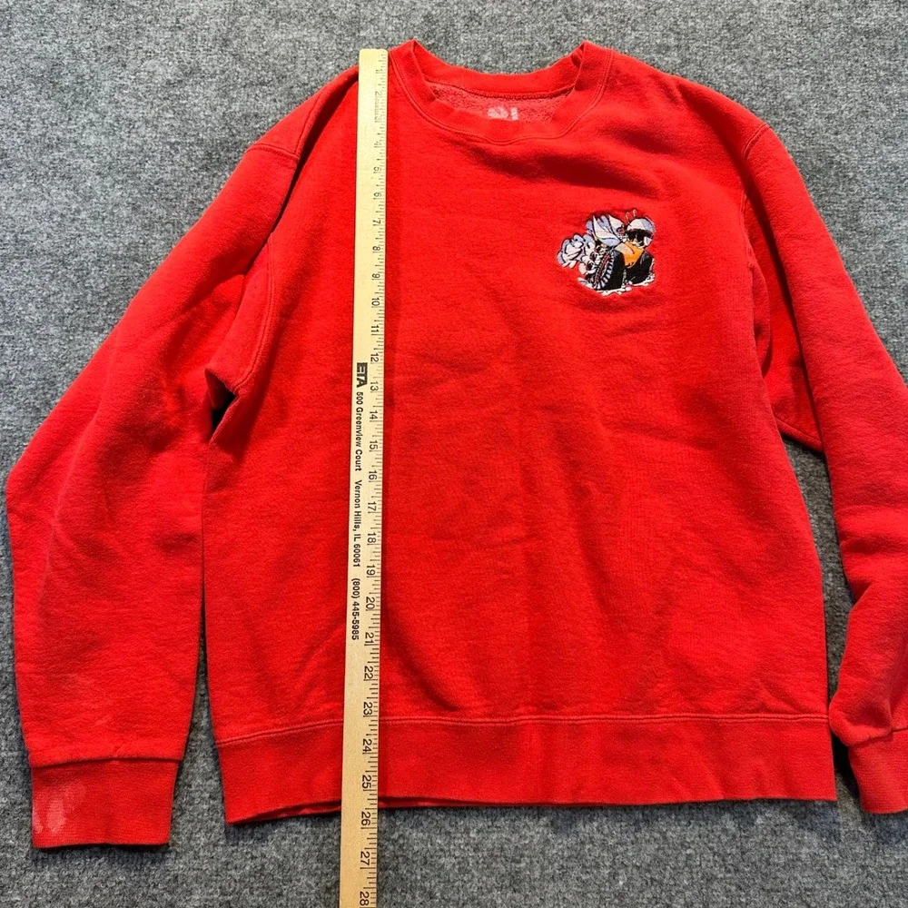 Dodge Scat Pack Sweatshirt Mens Medium Red Embroidered Graphic Skater 2017